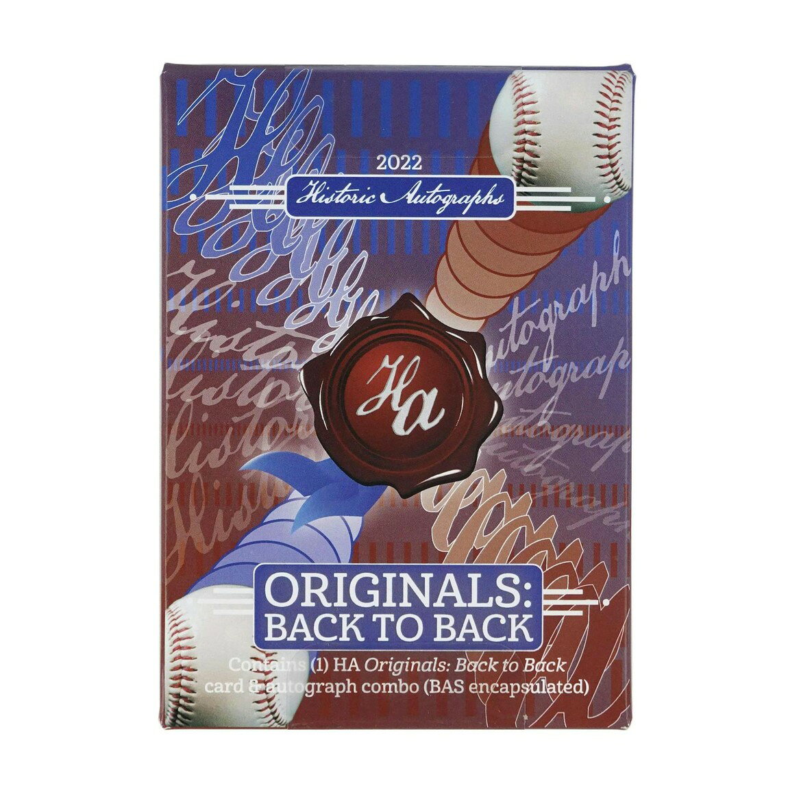 MLB 2022 Historic Autographs Originals Back to Back Baseball ホビーボックス 未開封