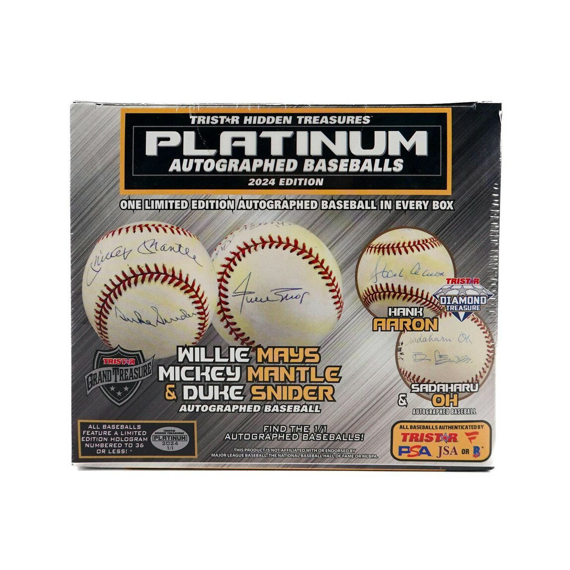 MLB 2024 TriStar Hidden Treasures Platinum Autographed Baseballs ホビーボックス 大谷翔平 王貞治 未開封