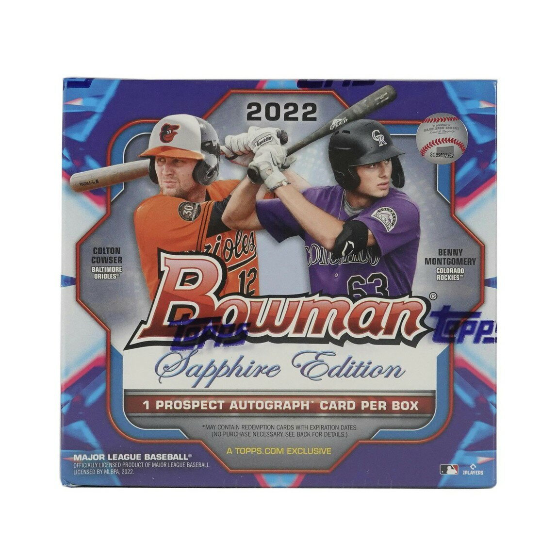 MLB 2022 Bowman Baseball Sapphire Edition ホビーボックス 未開封 エリー・デラクルーズ ジャクソン・チョーリオ
