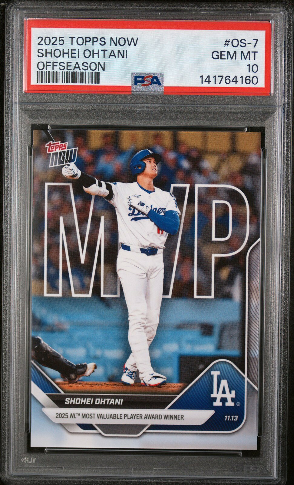 MLB 2025 TOPPS NOW OFFSEASON 大谷翔平 #OS-7 PSA 10 鑑定済