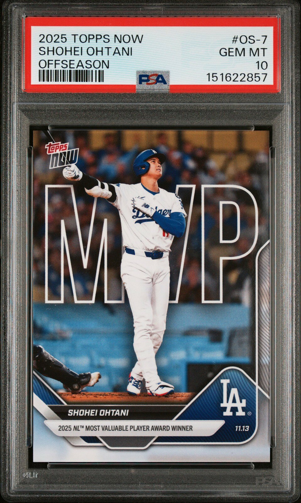 MLB 2025 Topps Now Offseason 大谷翔平 #OS-7 PSA10 鑑定済