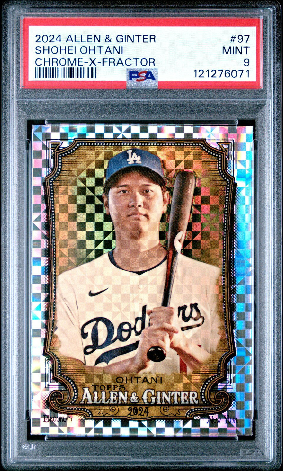 MLB 2024 ALLEN & GINTER CHROME 大谷翔平 X-FRACTOR #97 PSA 9 鑑定済