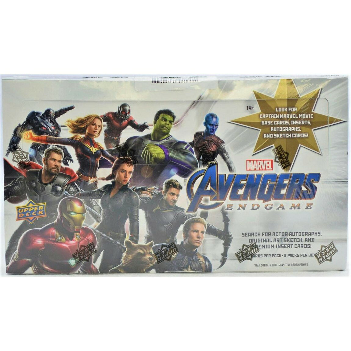 マーベル英語版 2020 Upper Deck Marvel Avengers Endgame Captain Marvel Hobby Box ホビーボックス