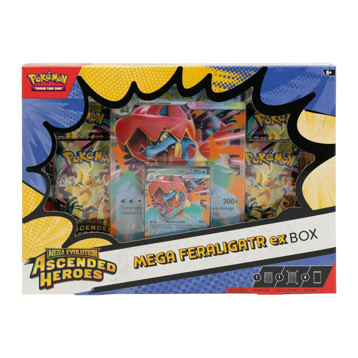 ポケモン英語版 Mega Evolution: Ascended Heroes Mega Meganium/Emboar/Feraligatr ex Box プロモ付き