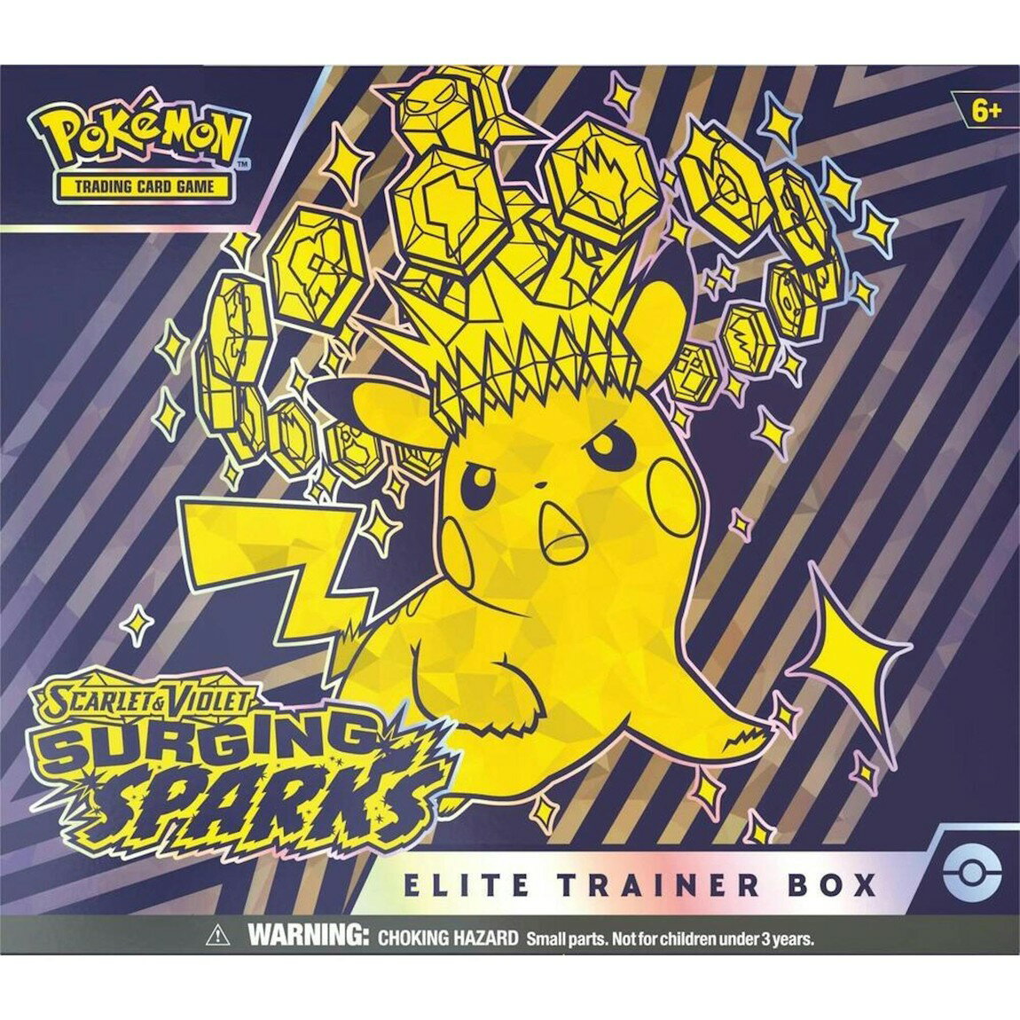 ポケモン英語版 2024 Scarlet & Violet: Surging Sparks Elite Trainer Box エリートトレーナーボックス ピカチュウex ナッシー(アローラのすがた)ex