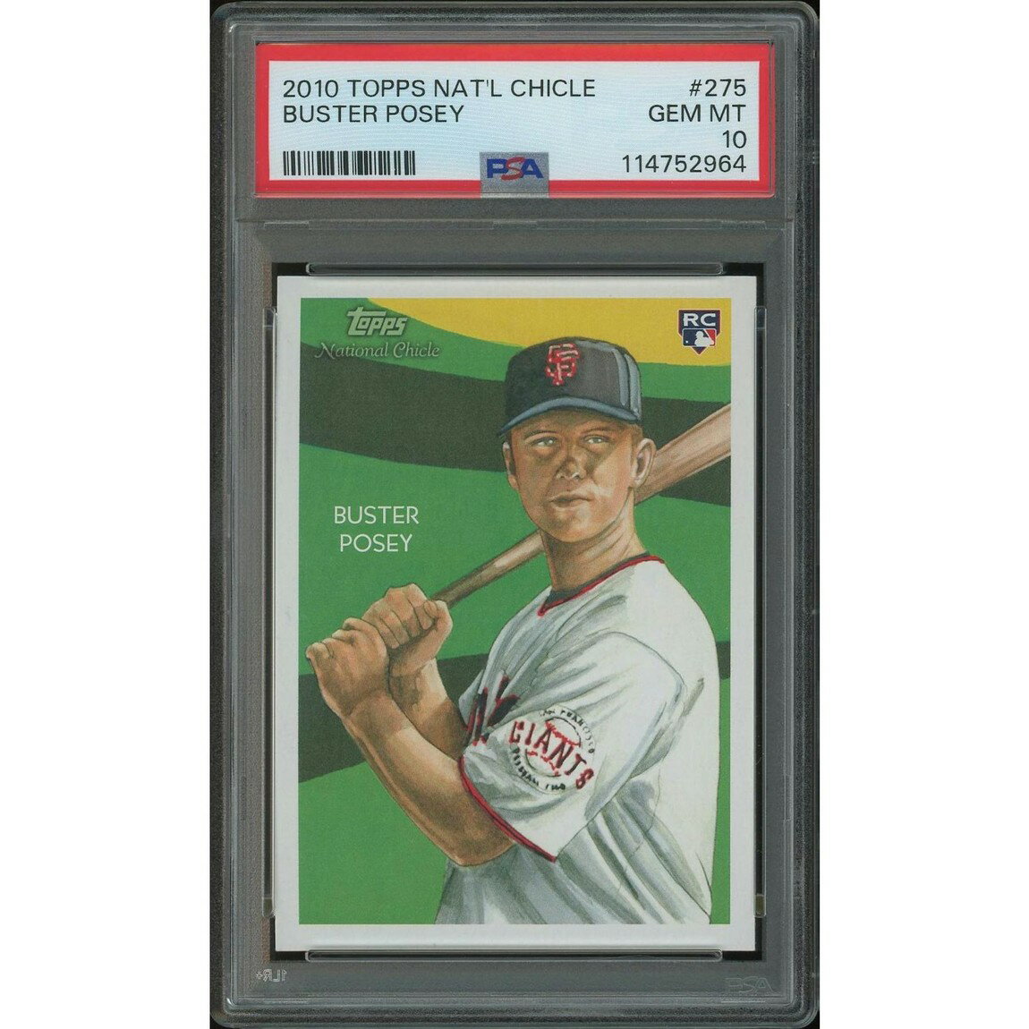 MLB 2010 Topps National Chicle バスター・ポージー ルーキー #275 PSA 10 鑑定済