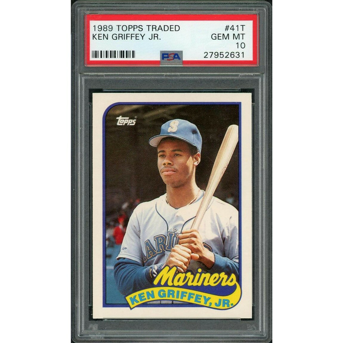 MLB 1989 Topps Traded ケン・グリフィー・ジュニア ルーキー #41T PSA10 鑑定済
