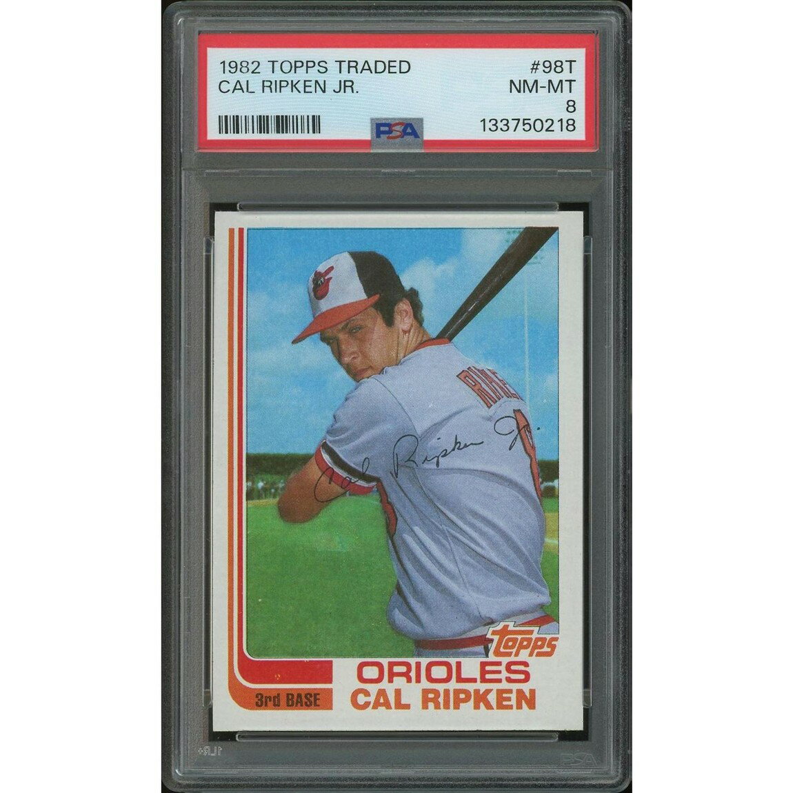 MLB 1982 Topps Traded カル・リプケン・ジュニア ルーキー #98T PSA 8 鑑定済