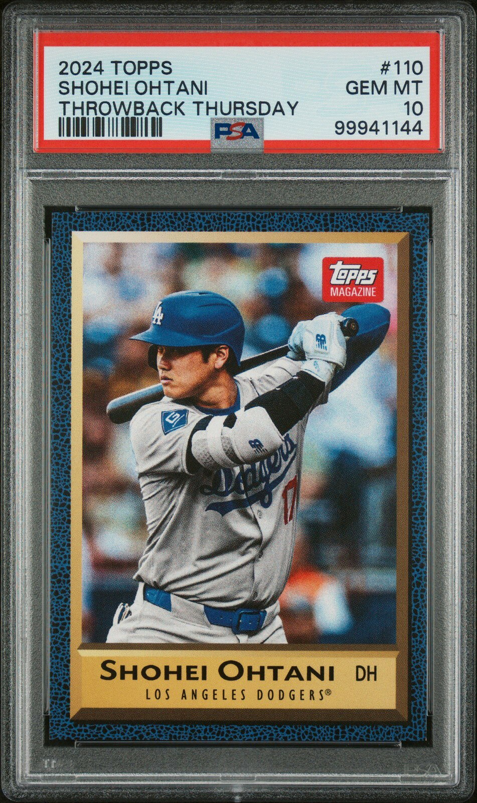 MLB 2024 Topps Throwback Thursday 大谷翔平 #110 PSA 10 鑑定済