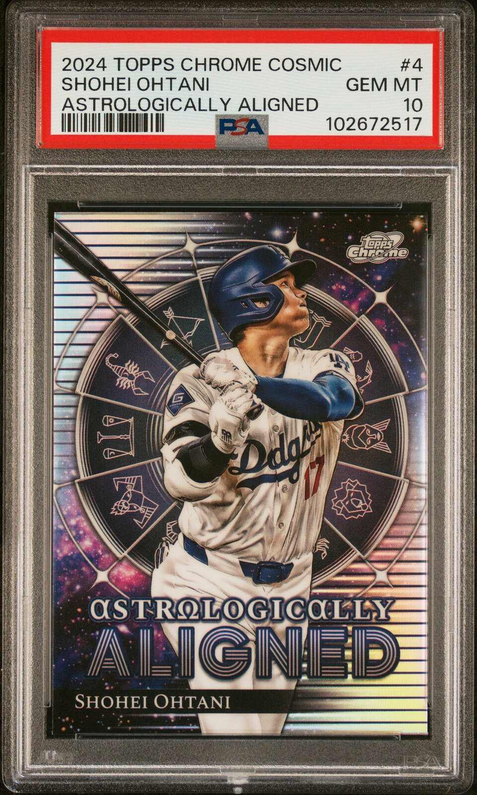 MLB 2024 Topps Cosmic Chrome Astrologically Aligned 大谷翔平 #4 PSA 10 鑑定済