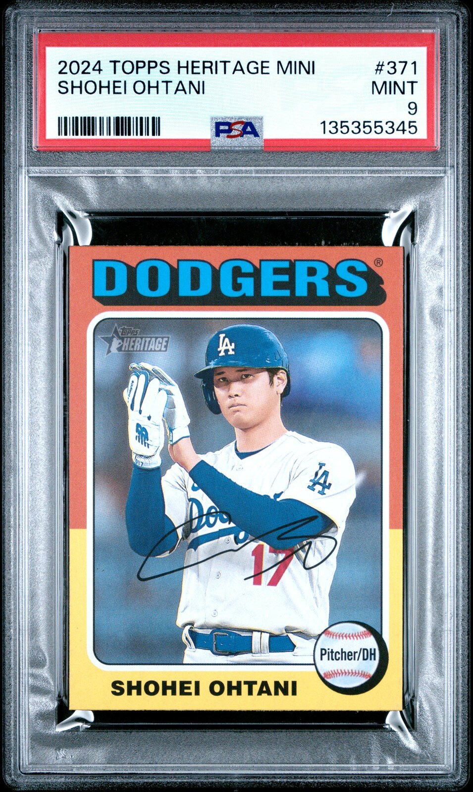 MLB 2024 Topps Heritage Mini 大谷翔平 #371 PSA 9 鑑定済【中古】
