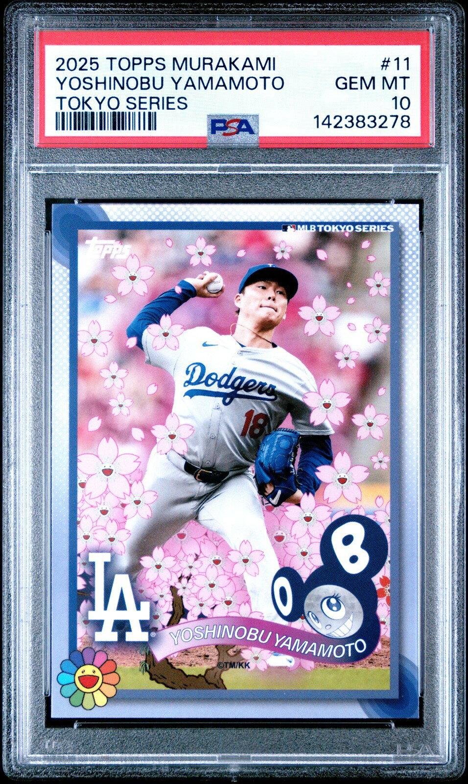 MLB 2025 Topps Takashi Murakami + MLB World Tour Tokyo Series 山本由伸 PSA 10 鑑定済【中古】