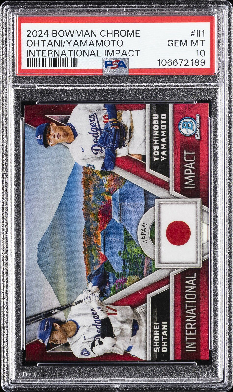 MLB 2024 BOWMAN CHROME INTERNATIONAL IMPACT 大谷翔平 山本由伸 PSA 10 鑑定済