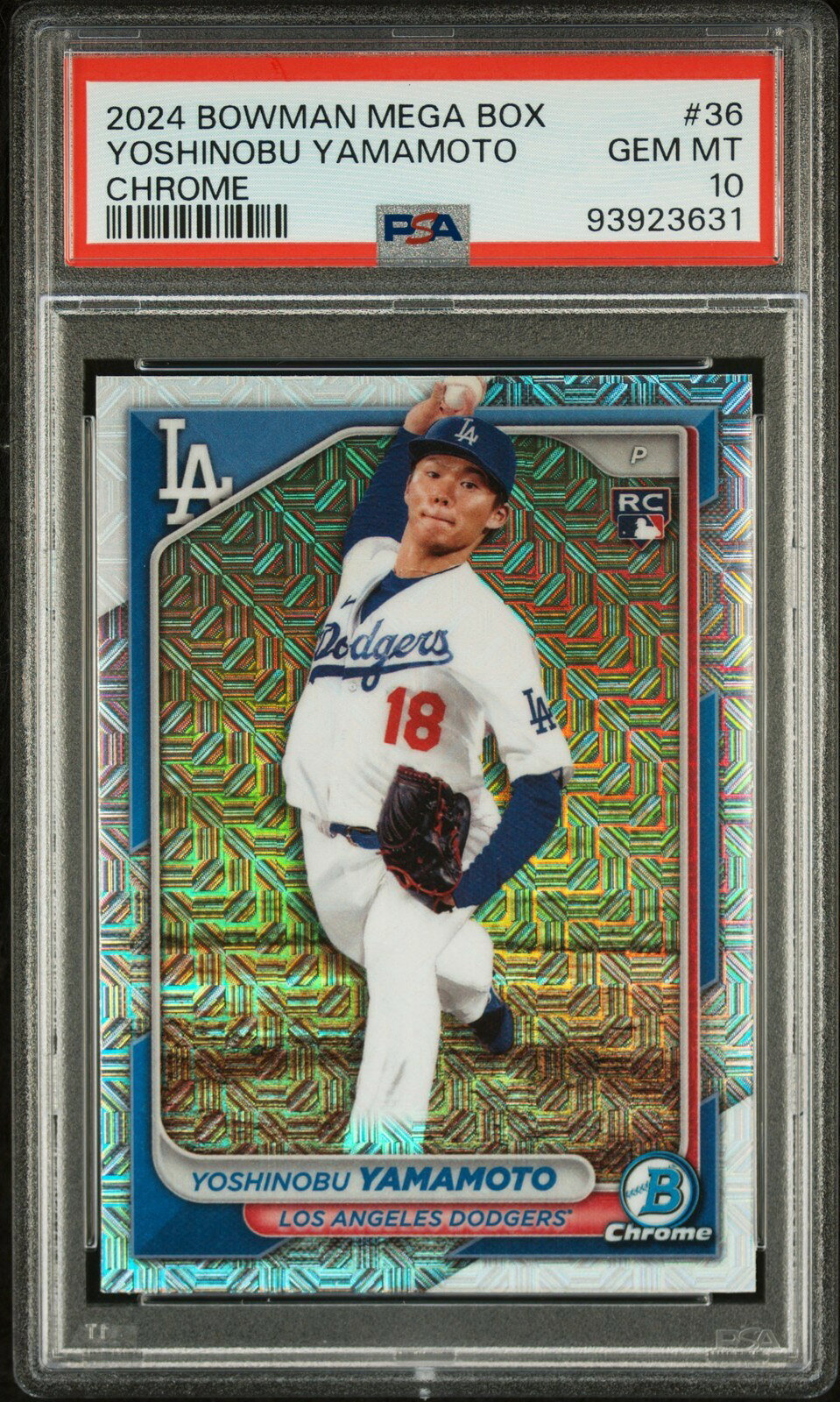 MLB 2024 Bowman Chrome 山本由伸 #36 PSA10 鑑定済
