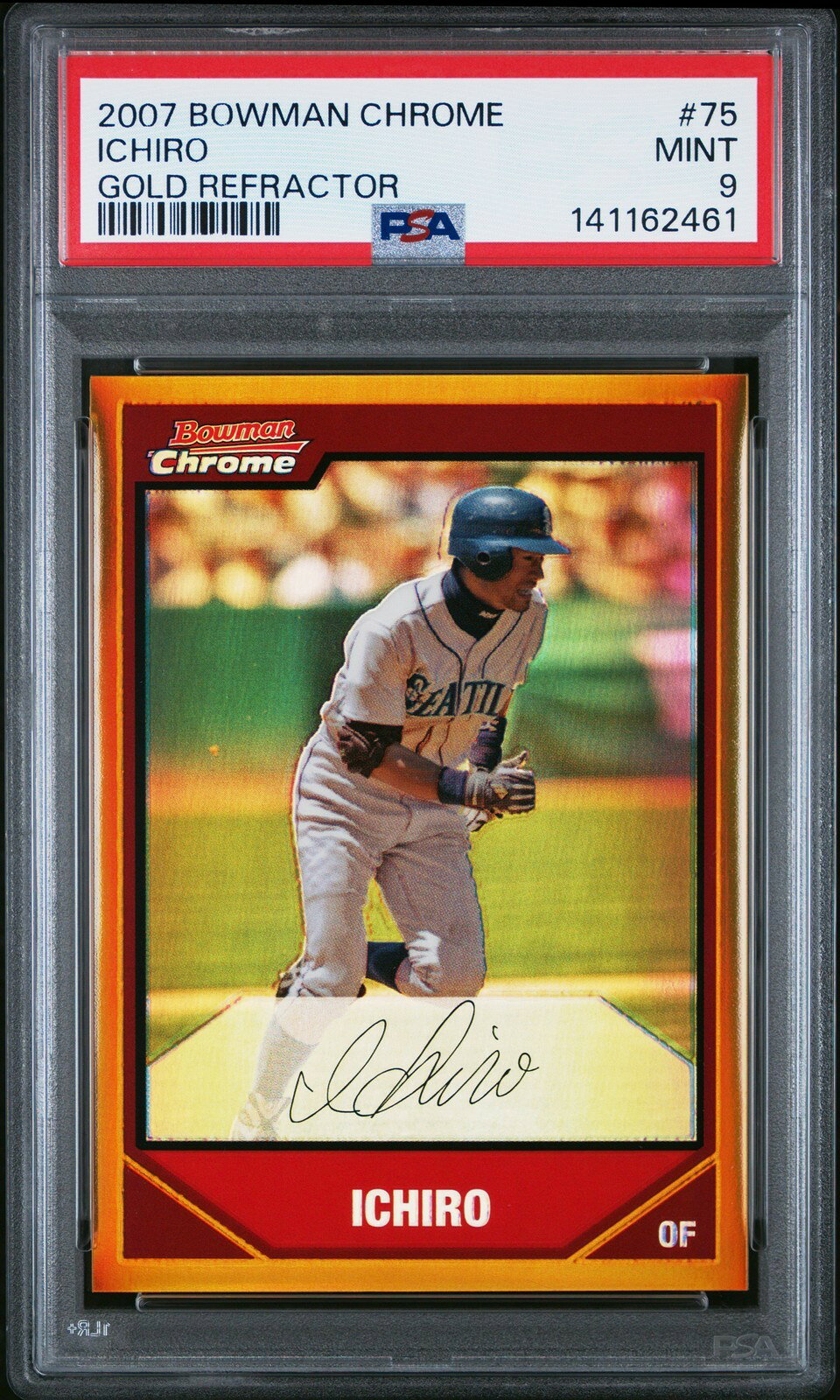 MLB 2007 BOWMAN CHROME イチロー GOLD REFRACTOR #75 5/50 PSA 9 鑑定済