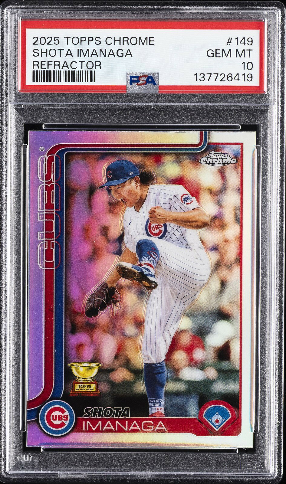 MLB 2025 TOPPS CHROME 今永昇太 REFRACTOR #149 PSA 10 鑑定済