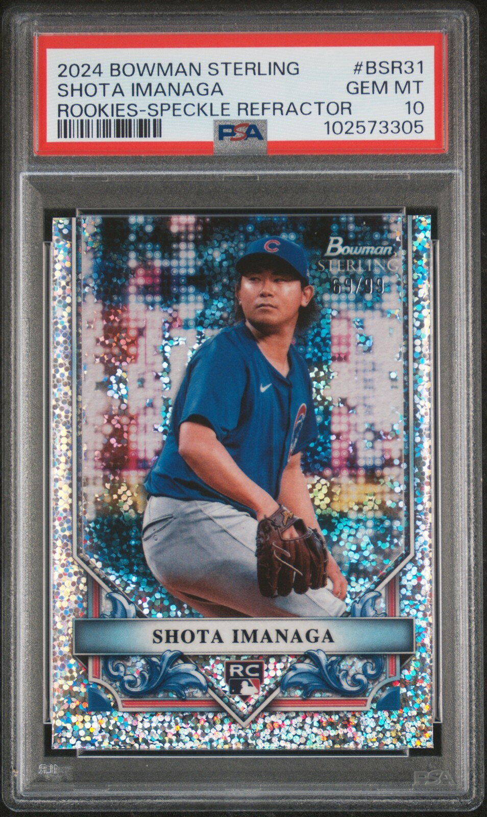 MLB 2024 BOWMAN STERLING ROOKIES 今永昇太 SPECKLE REFRACTOR #BSR31 69/99 PSA 10 鑑定済