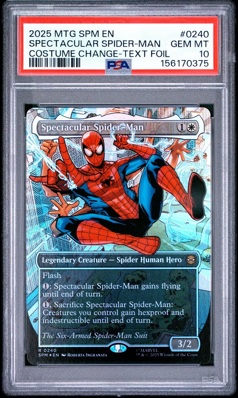 MTG英語版 2025 MARVEL'S SPIDER-MAN SPECTACULAR SPIDER-MAN #0240 PSA 10 鑑定済