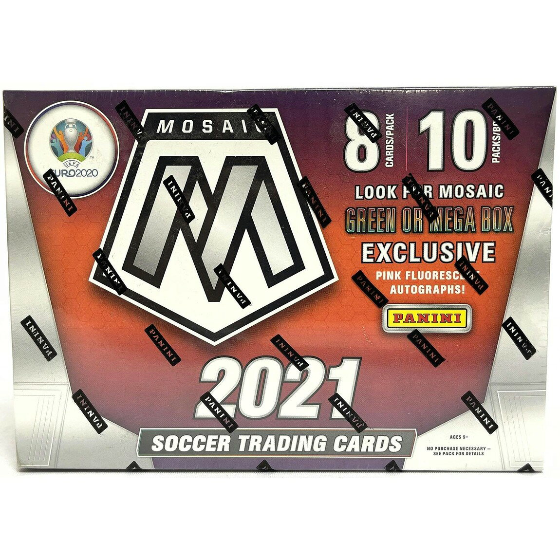 サッカー 2020/21 Panini Mosaic UEFA Euro 2020 Soccer Mega Box Pink Fluorescent Parallels