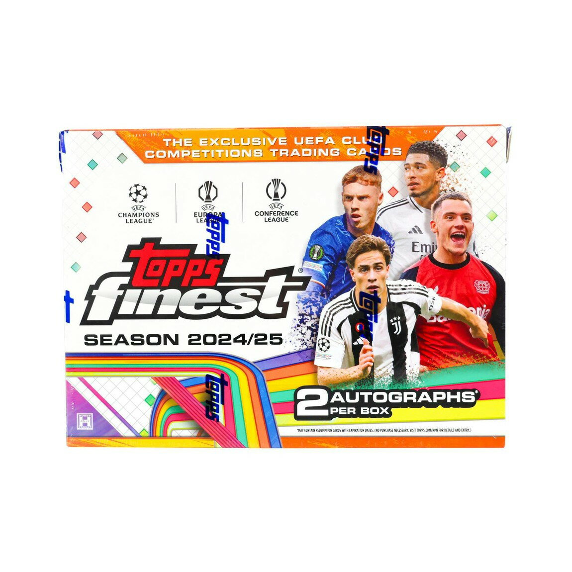 サッカー 2024/25 Topps UEFA Club Competitions Finest Soccer Hobby Box 直筆サイン2枚封入