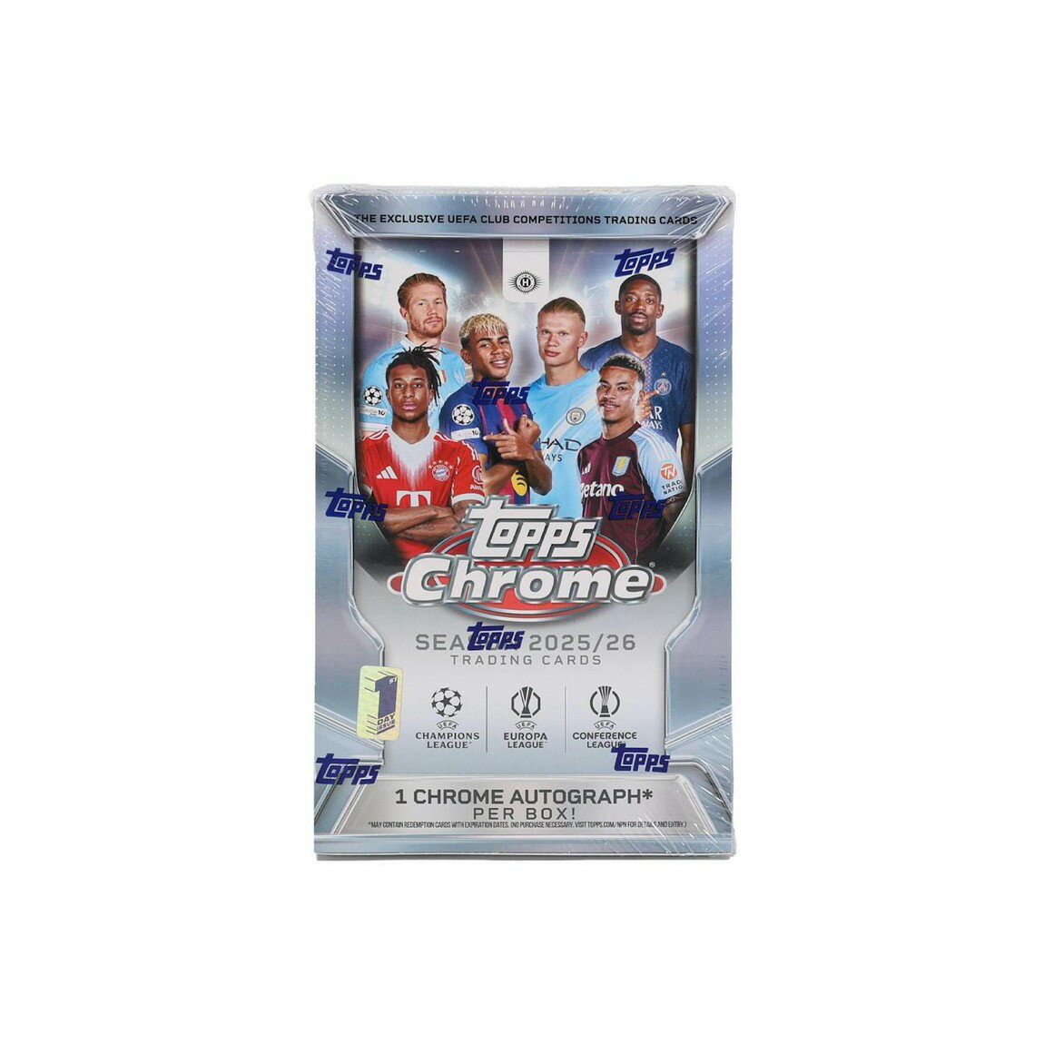 サッカー 2025/26 Topps Chrome UEFA Club Competitions First Day Issue Hobby Box 11枚限定サイン封入