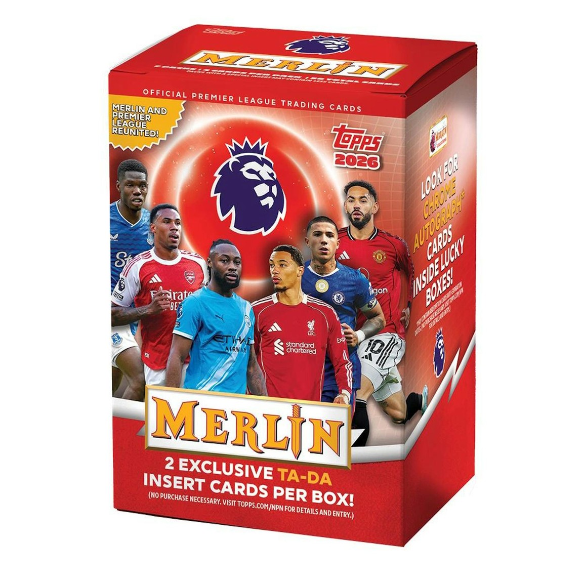 サッカー 2025/26 Topps Merlin Premier League EPL ブラスターボックス ブラスター版 限定Raywaveパラレル封入