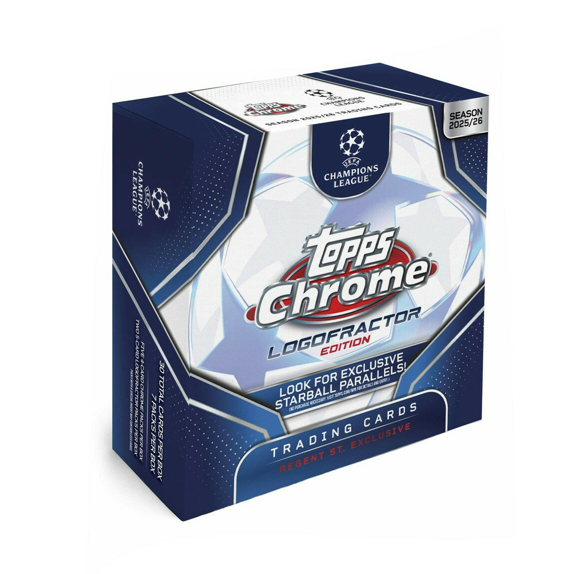 サッカー 2025/26 Topps Chrome UEFA Club Competitions Logofractor Edition Box