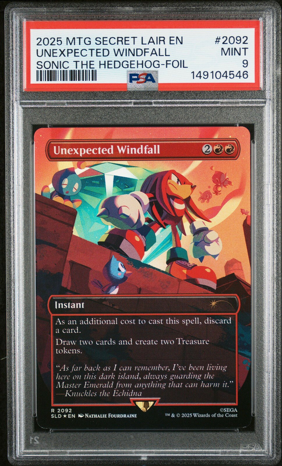 MTG英語版 2025 Secret Lair Drop Unexpected Windfall #2092 PSA 9 鑑定済
