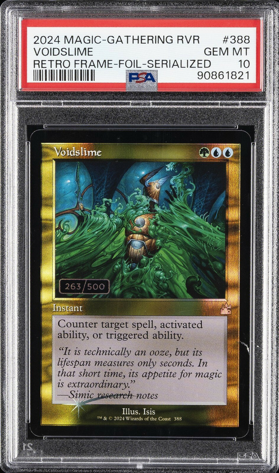 MTG英語版 2024 Ravnica Remastered Voidslime ボイドスライム #388 263/500 PSA 10 鑑定済