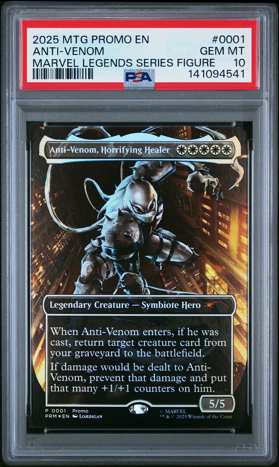 MTG英語版 2025 MTG PROMOS ANTI-VENOM, HORRIFYING HEALER プロモ #0001 PSA 10 鑑定済