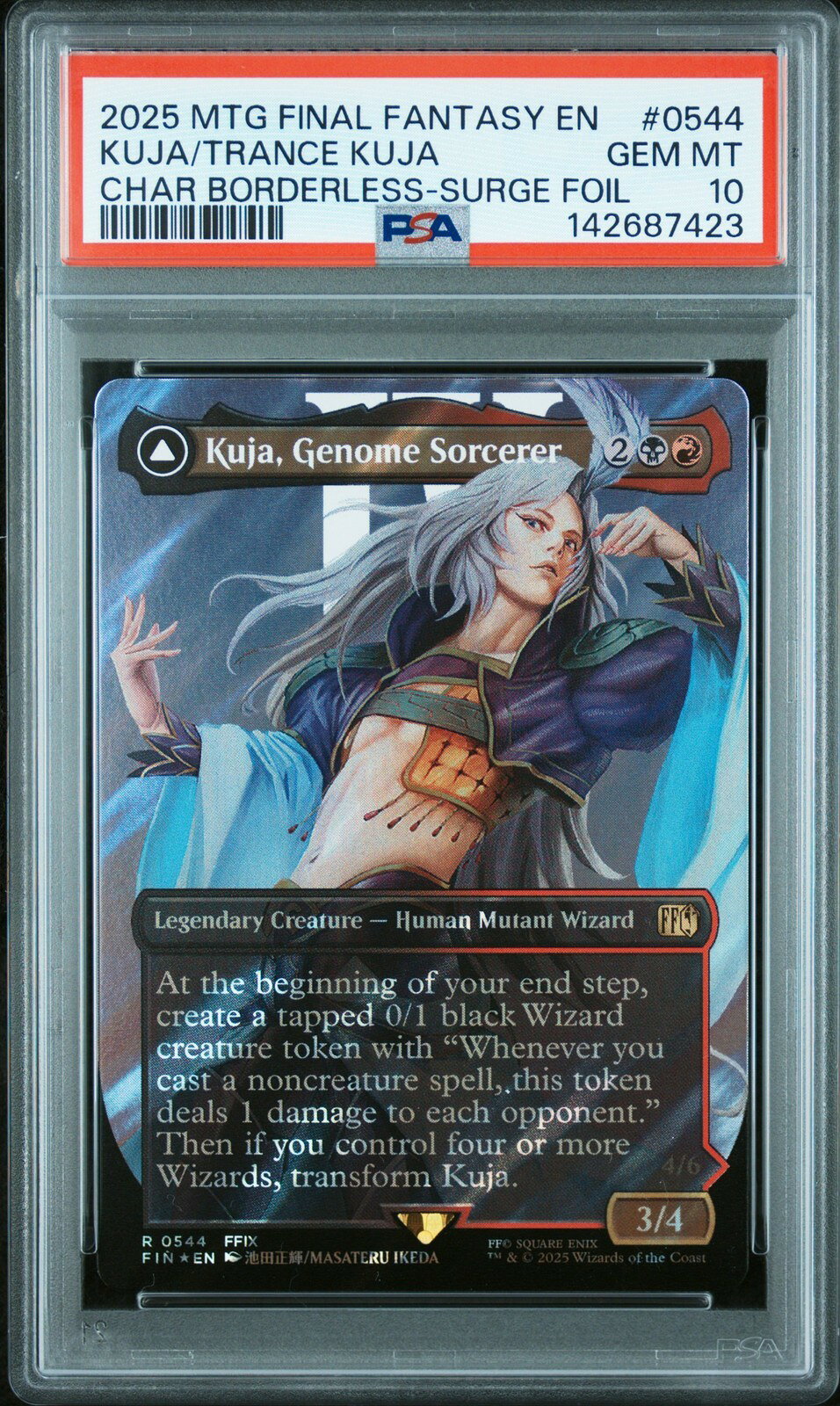 MTG英語版 2025 FINAL FANTASY KUJA, GENOME SORCERER/TRANCE KUJA, FATE DEFIED PSA 10 鑑定済