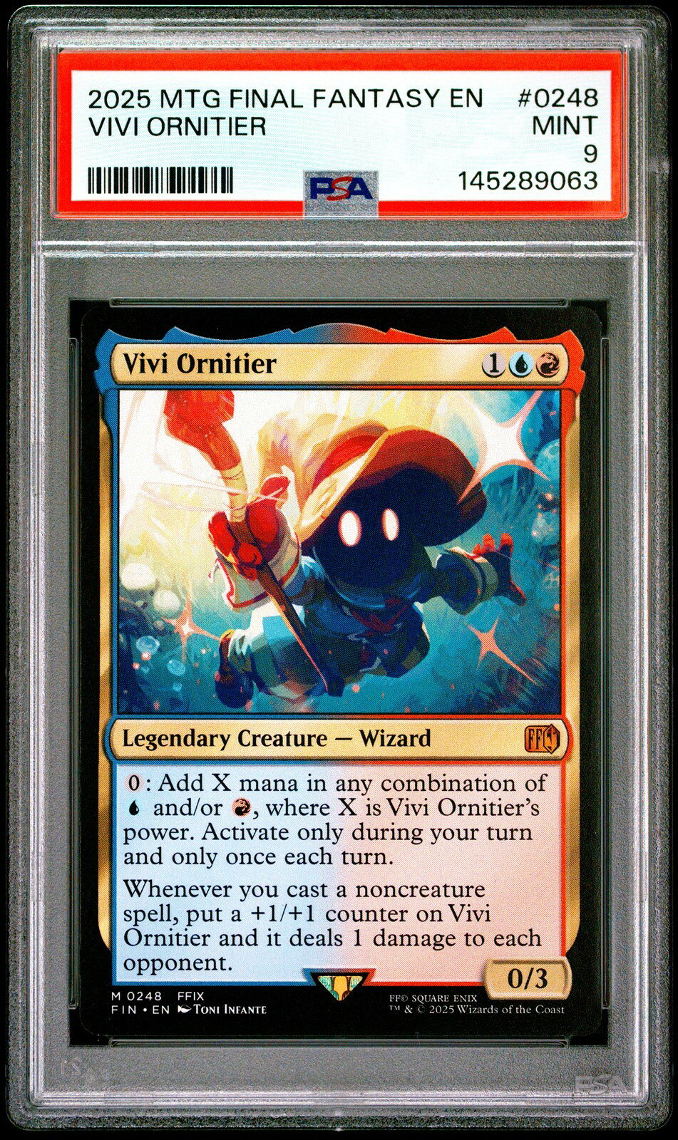 MTG英語版 2025 FINAL FANTASY ファイナルファンタジー VIVI ORNITIER ビビ・オルニティア 通常 #0248 PSA 9 鑑定済