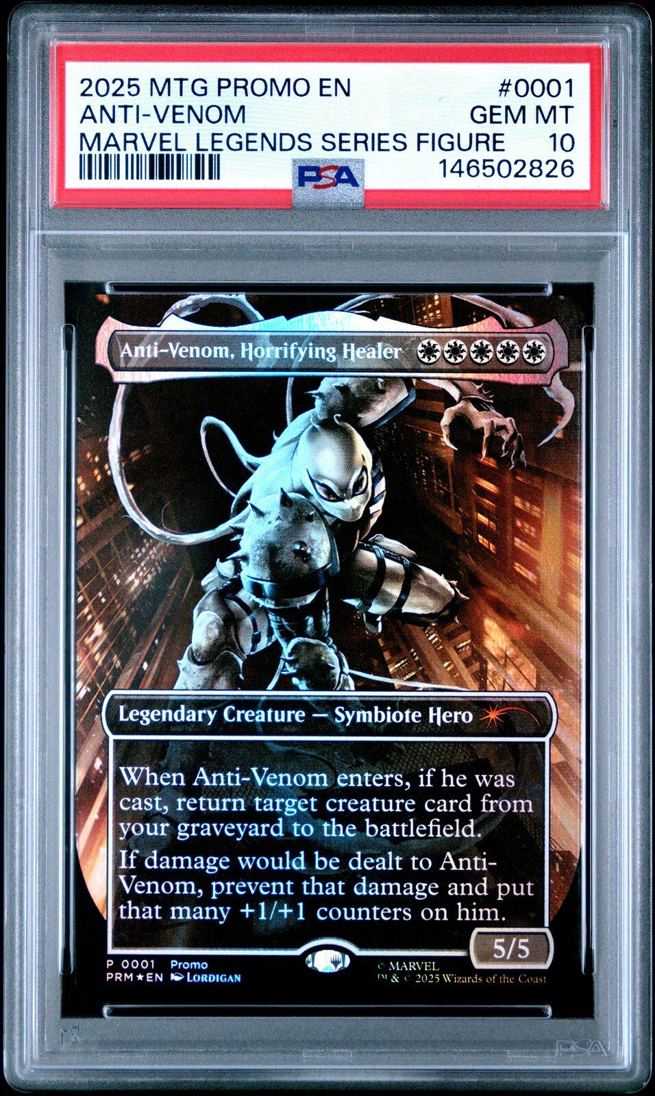 MTG英語版 2025 MTG PROMOS ANTI-VENOM, HORRIFYING HEALER PROMO #0001 PSA 10 鑑定済