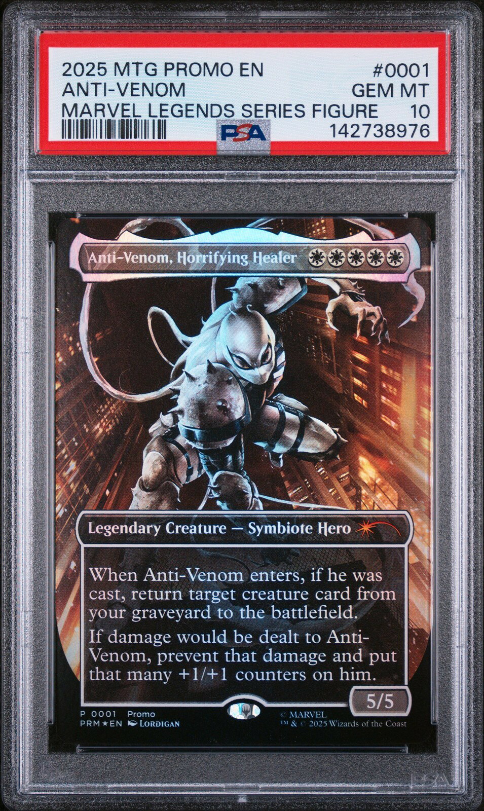 MTG英語版 2025 MTG PROMOS ANTI-VENOM, HORRIFYING HEALER #0001 PSA 10 鑑定済