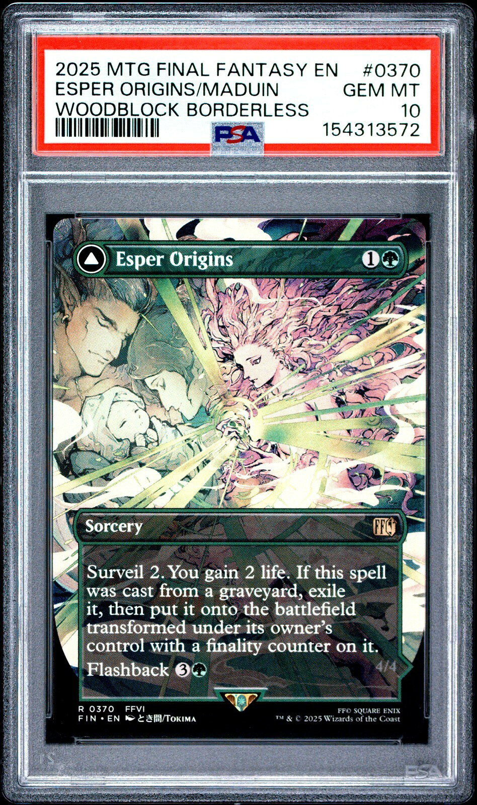 MTG英語版 2025 FINAL FANTASY ESPER ORIGINS ESPER MADUIN SUMMON #0370 PSA 10 鑑定済