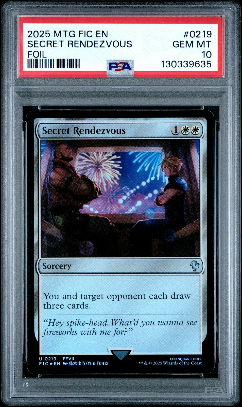 MTG英語版 2025 Final Fantasy Commander Secret Rendezvous Foil #0219 PSA 10 鑑定済