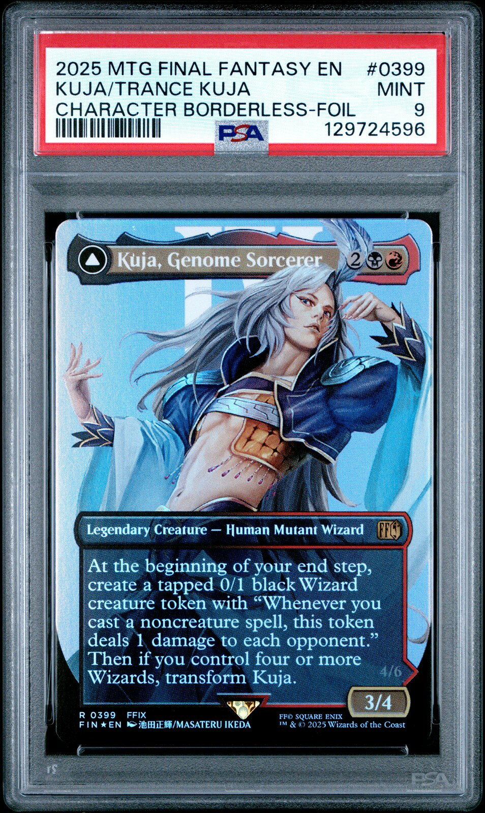 MTG英語版 2025 FINAL FANTASY KUJA, GENOME SORCERER/TRANCE KUJA, FATE DEFIED PSA 9 鑑定済