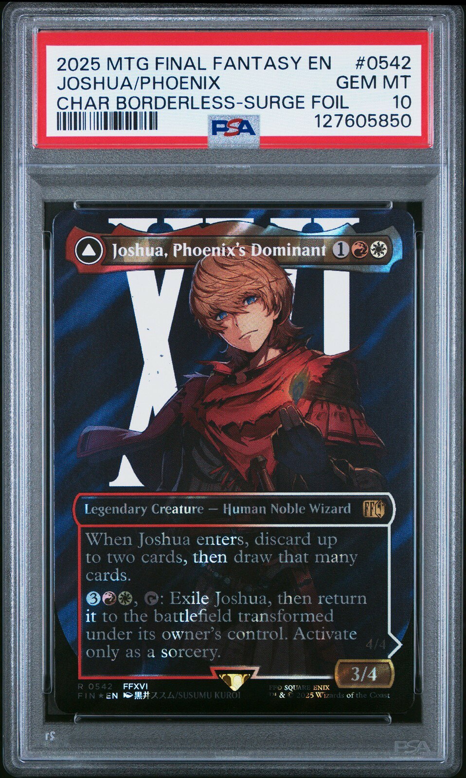 MTG英語版 2025 MTG FF JOSHUA, PHOENIX'S DOMINANT SURGE FOIL PSA 10 鑑定済