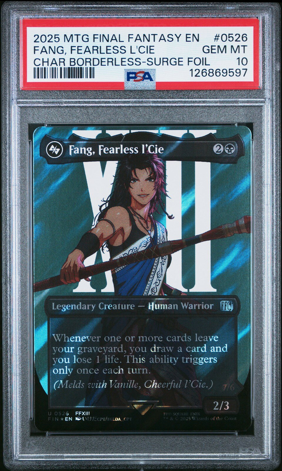 MTG英語版 2025 MTG Final Fantasy ファング Fang, Fearless L'Cie #0526 PSA 10 鑑定済【中古】