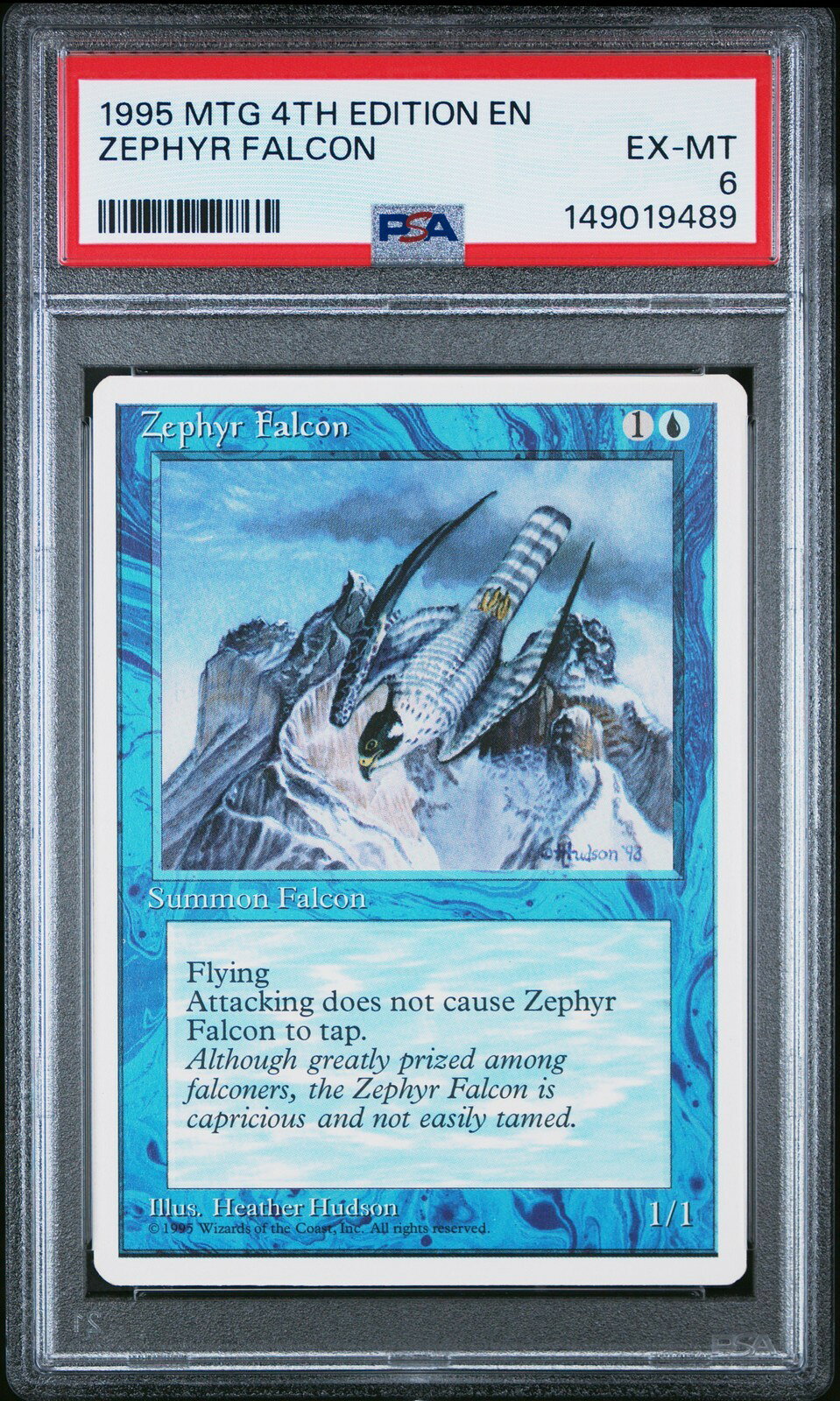 MTG英語版 1995 Fourth Edition Zephyr Falcon PSA 6 鑑定済【中古】