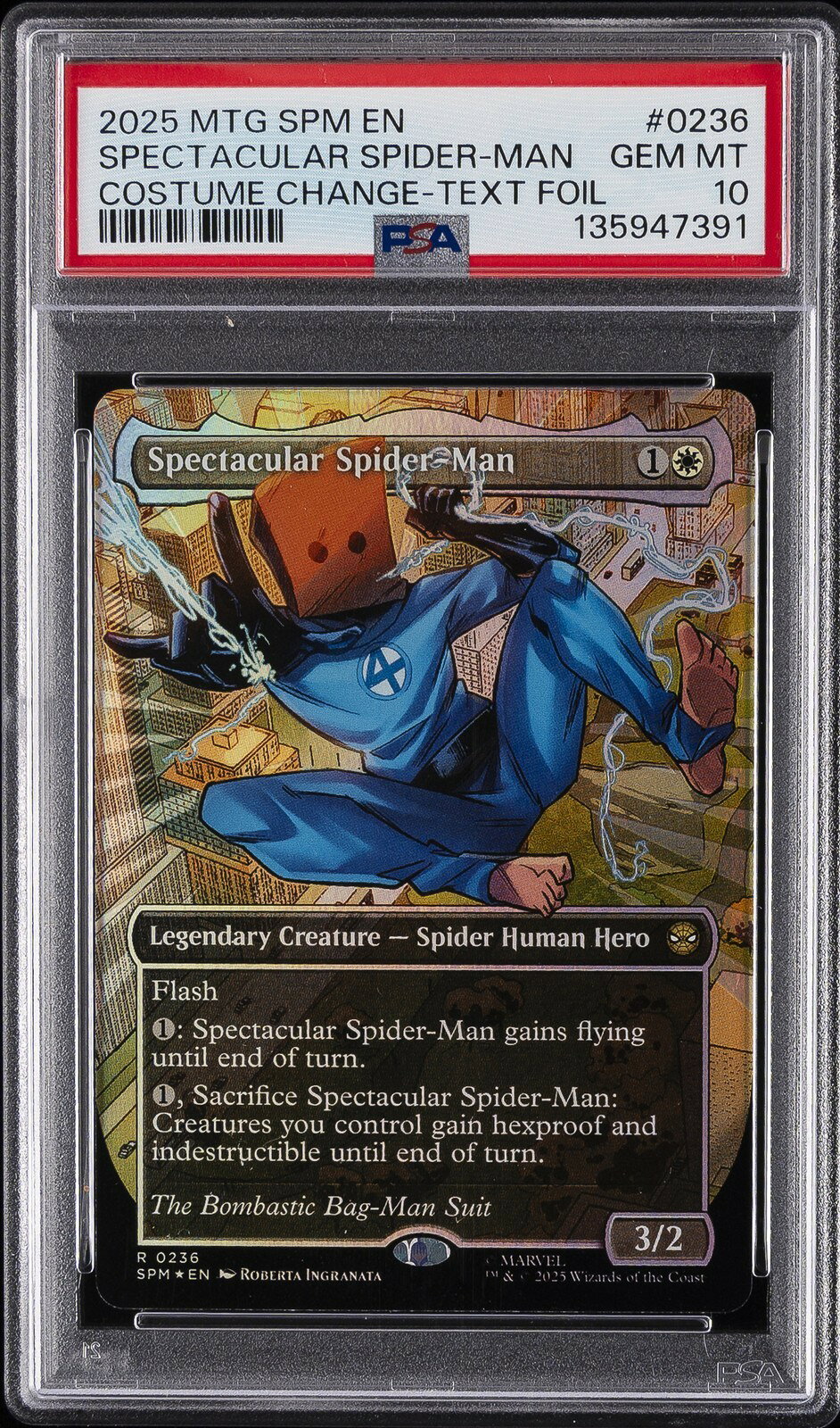 MTG英語版 2025 MTG MARVEL'S SPIDER-MAN SPECTACULAR SPIDER-MAN #0236 PSA 10 鑑定済