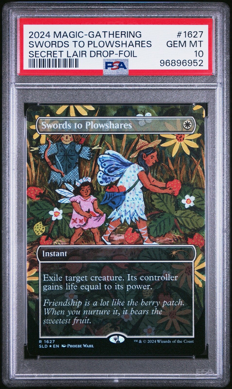 MTG英語版 2024 MTG SECRET LAIR DROP SWORDS TO PLOWSHARES FOIL #1627 PSA 10 鑑定済