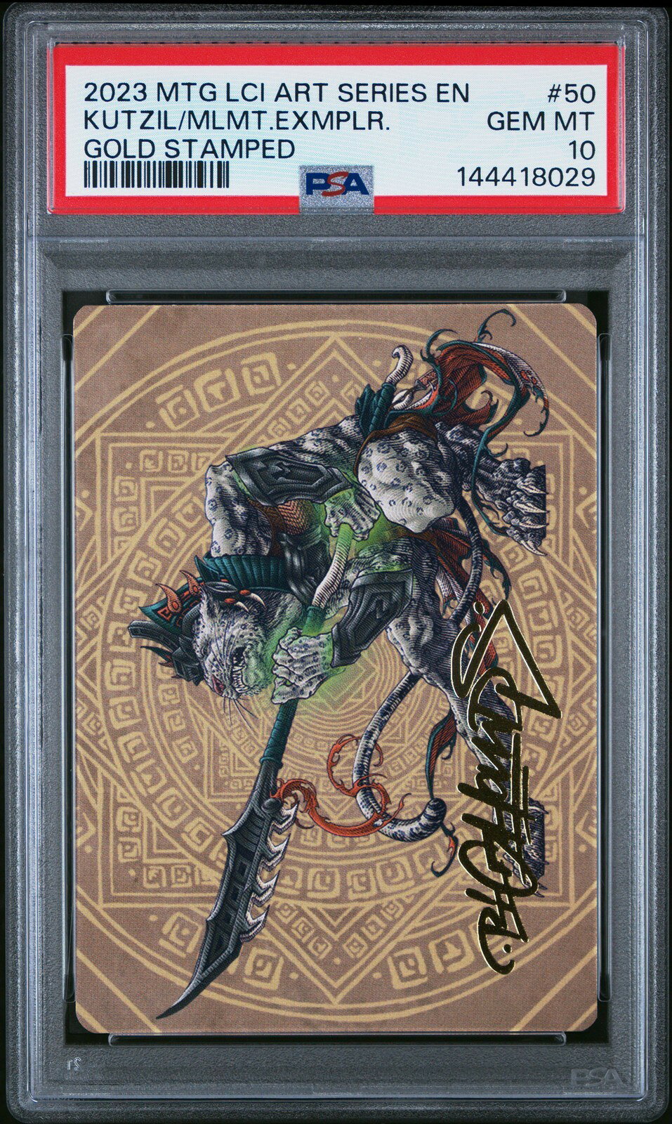 MTG英語版 2023 THE LOST CAVERNS OF IXALAN ART SERIES KUTZIL, MALAMET EXEMPLAR PSA 10 鑑定済
