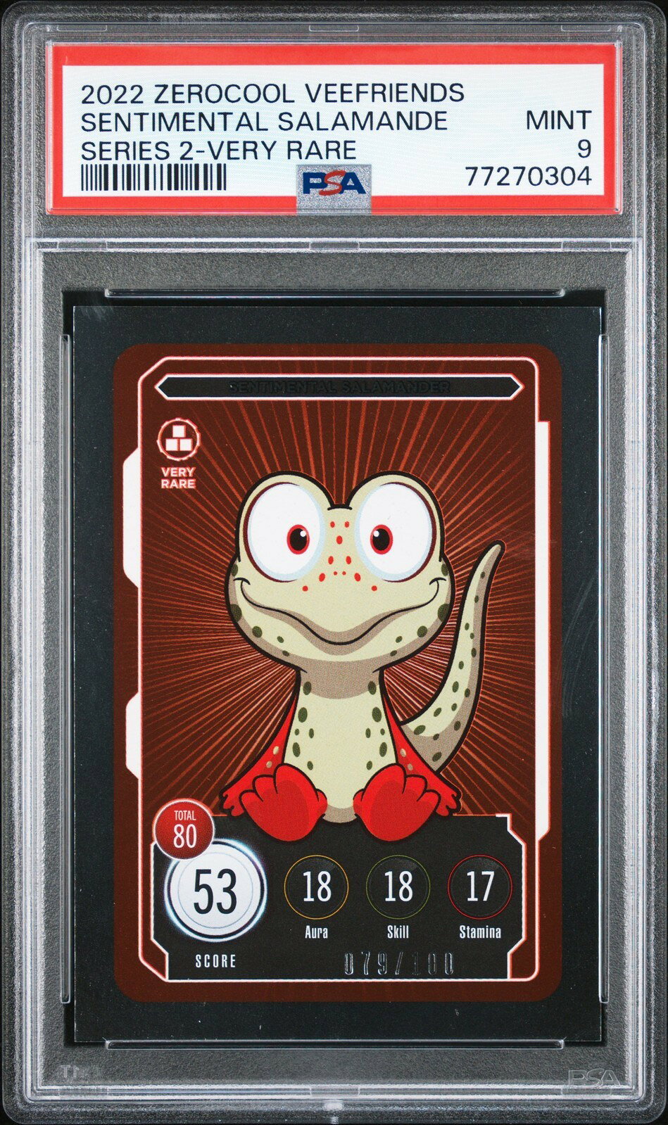 MTG英語版 2022 ZEROCOOL VEEFRIENDS SER 2 SENTIMENTAL SALAMANDER VERY RARE PSA 9 鑑定済