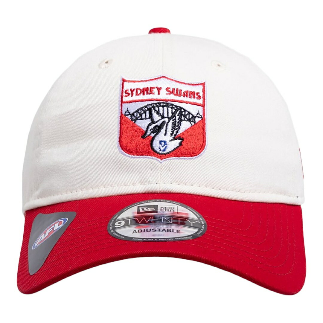 樂天商城 - New Era シドニー・スワンズ AFL 26 2トーン ヘリテージ 9TWENTY ストラップバック キャップ ホワイト ニューエラ 帽子