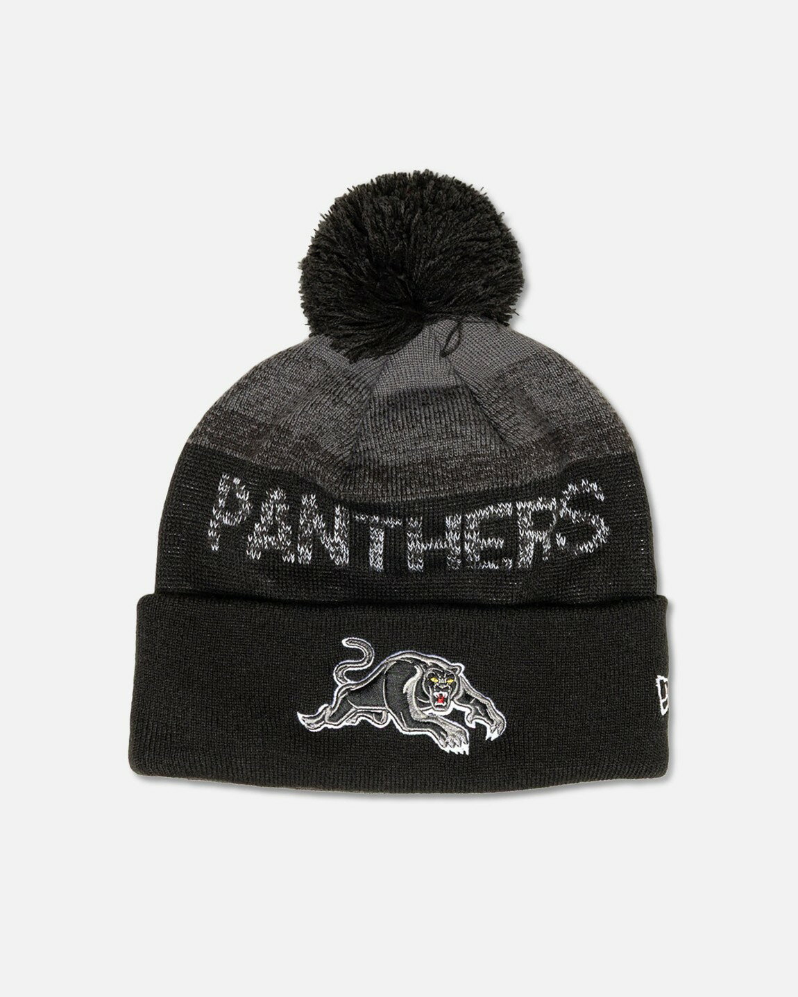 Rakuten - New Era ペンリス・パンサーズ NRL Ombre Marle ビーニー ニット帽 ポンポン付 帽子 ニューエラ Official Team Colour