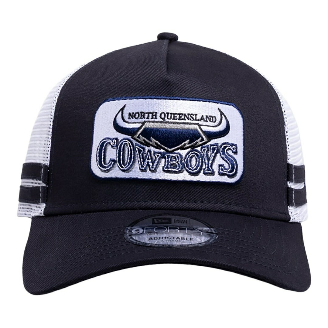 樂天商城 - New Era ノースクイーンズランド・カウボーイズ NRL 26 レトロ トラッカー 9FORTY A-Frame スナップバック キャップ オリジナルチームカラー