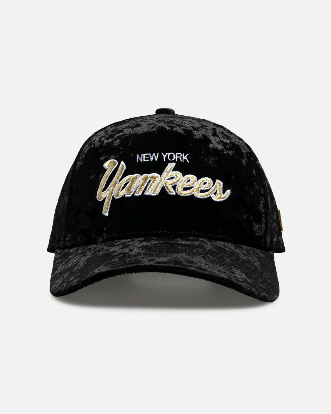 Rakuten - New Era ニューヨーク・ヤンキース ベルベット 9FORTY A-Frame スナップバック キャップ ブラック/ゴールド MLB 帽子
