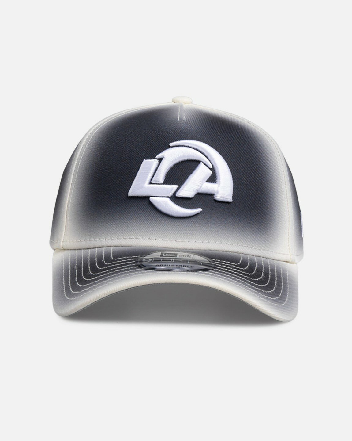 Rakuten - New Era ロサンゼルス・ラムズ Gradient Edge Reverse 9FORTY A-Frame スナップバック キャップ ブラック/ホワイト