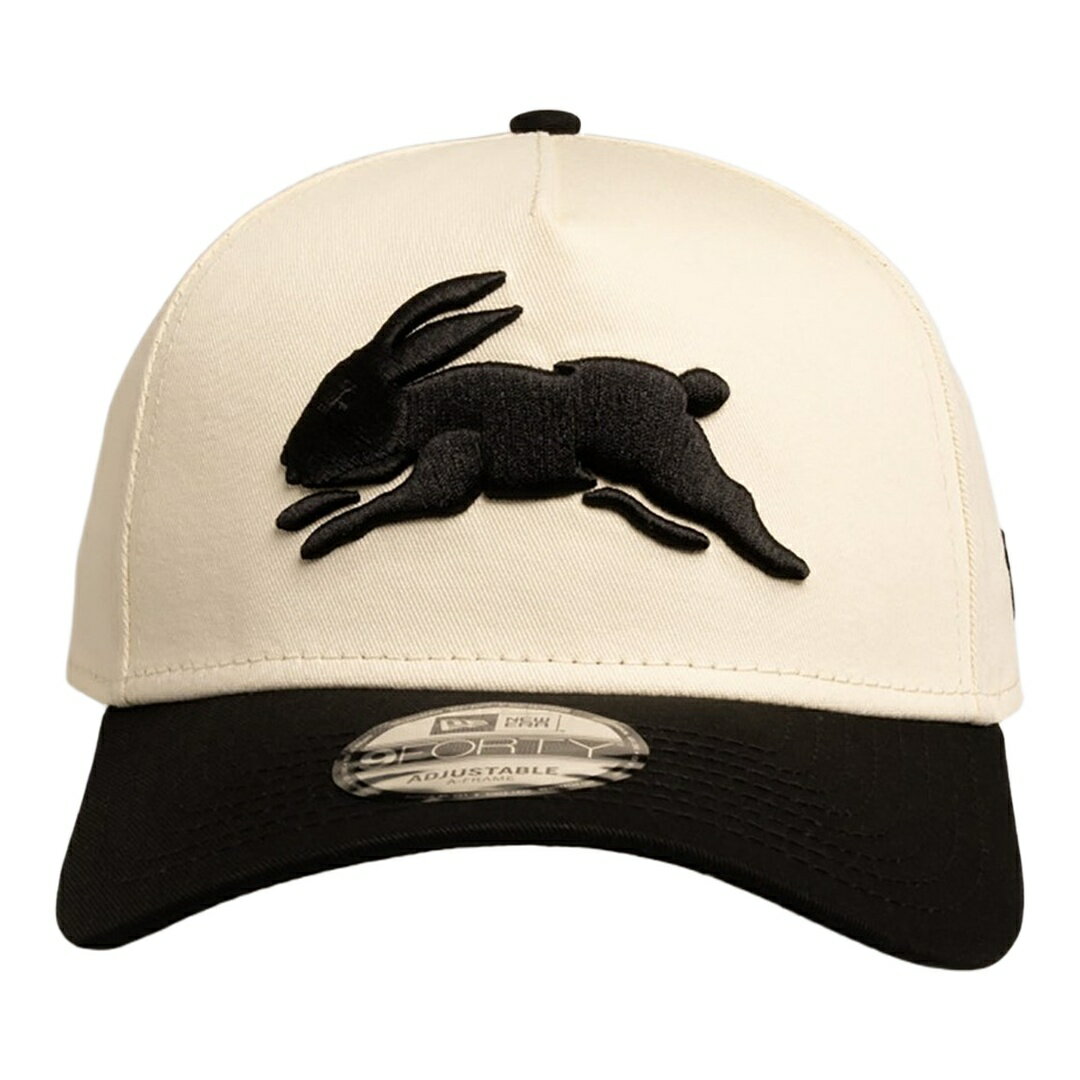 Rakuten - New Era ニューエラ サウスシドニー・ラビットーズ Chrome Black 9FORTY A-Frame キャップ 帽子 スナップバック ホワイト/ブラック